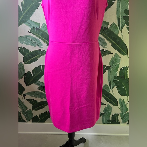 Merona Bright Pink Barbiecore Pencil Dress M - Picture 3 of 8